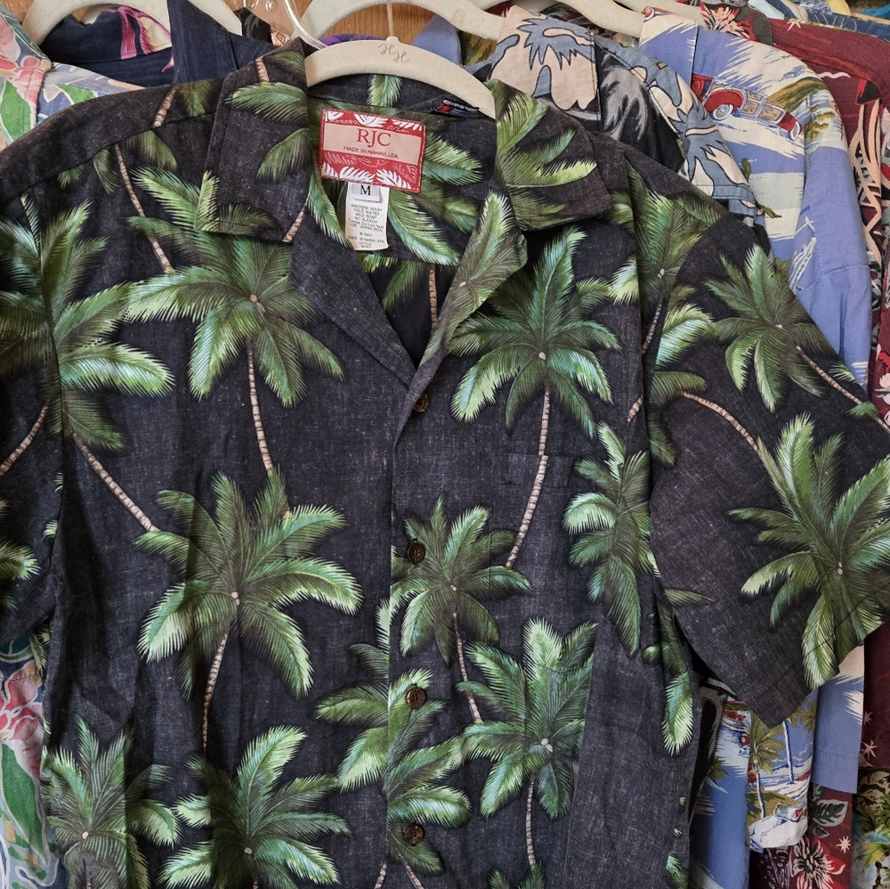 RJC Aloha shirt Palms M